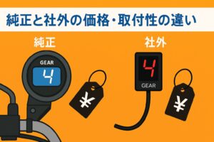 モンキー１２５シフトインジケーター純正と社外の価格・取付性の違い