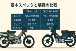 ハンターカブとクロスカブの違い　基本スペックとコンセプト