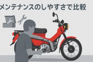 ハンターカブとクロスカブ　違い　メンテナンス