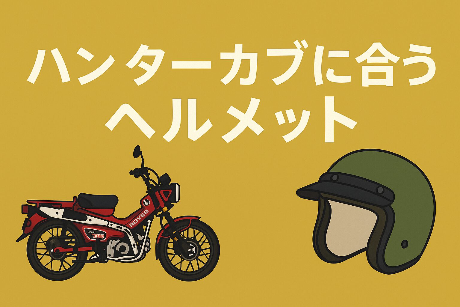 ハンターカブに合うヘルメット