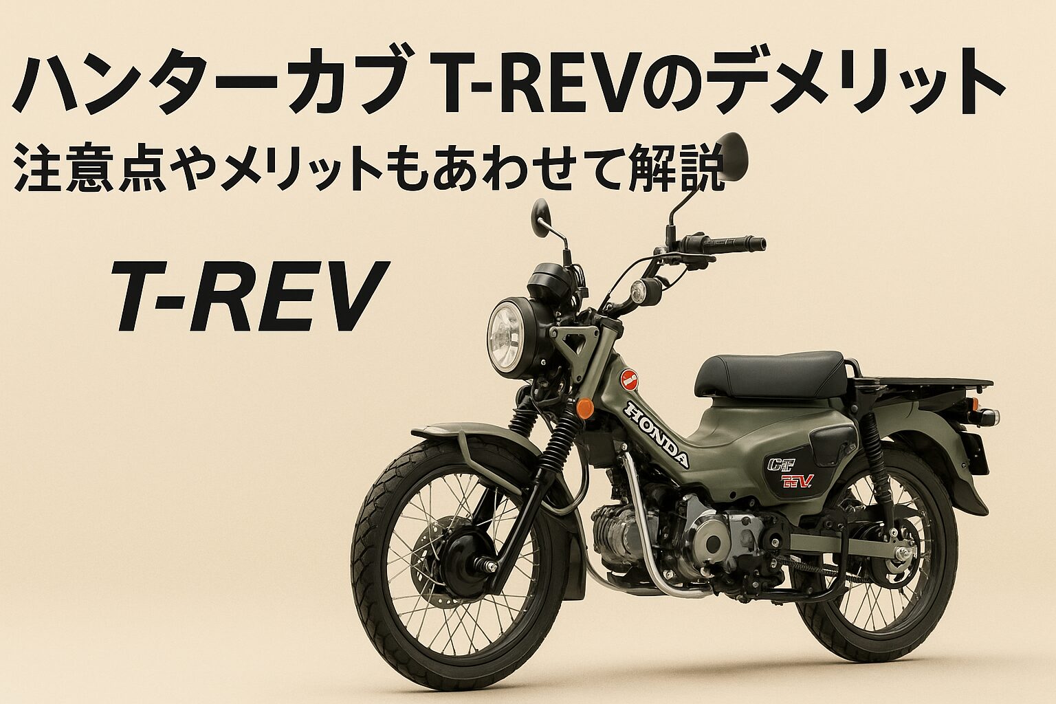 ハンターカブ　T-REV　デメリット