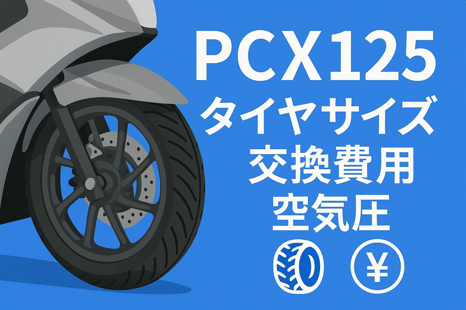 PCX125タイヤサイズ空気圧