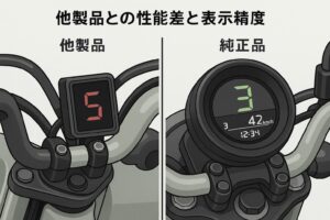 他製品との性能差と表示精度
