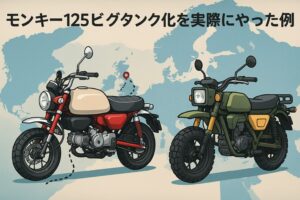 モンキー125のビッグタンク化にした海外事例