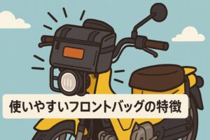 クロスカブ　使いやすいフロントバッグ