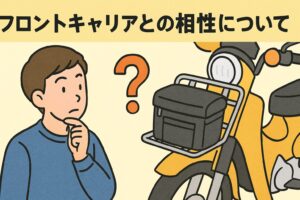 クロスカブ　フロントキャリアとの相性について