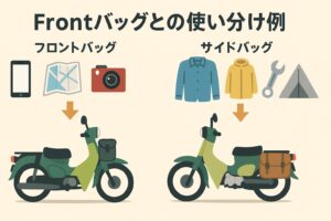 クロスカブ　フロントバッグ　使い分け